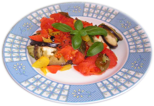 ratatouille na parze, warzywa na parze, ratatuj na parze